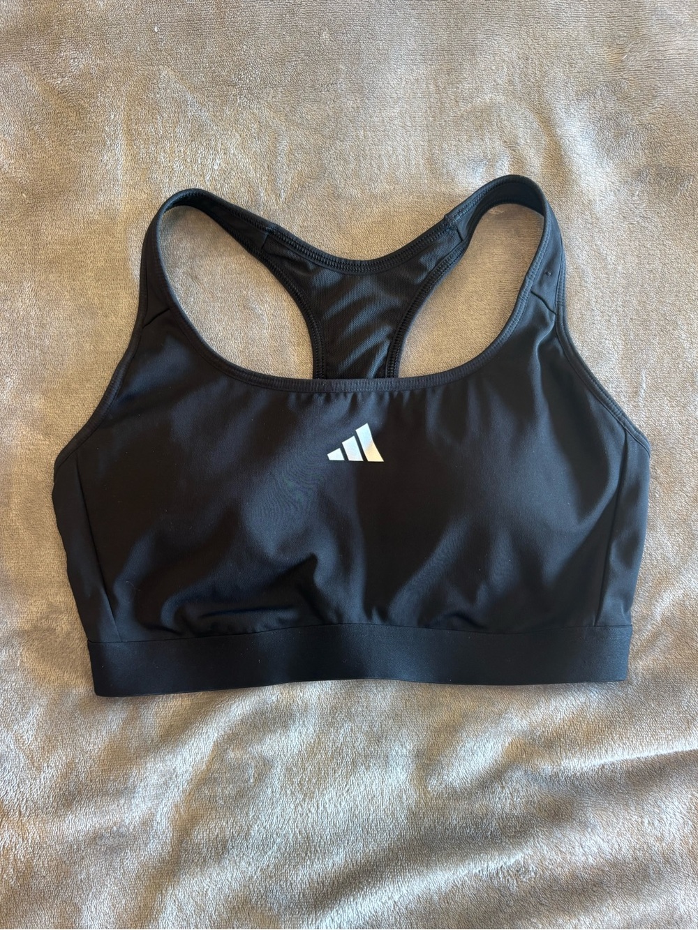 Adidas Padded Razorback Sportsbra Black Medium A-C